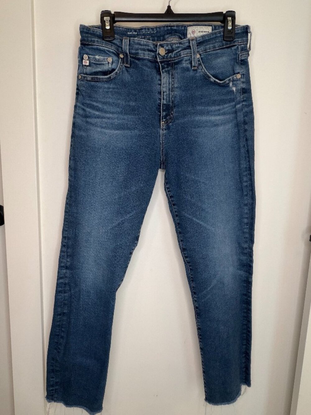 AG Women's Jeans Mari Crop High Rise Slim Straight - Size 30